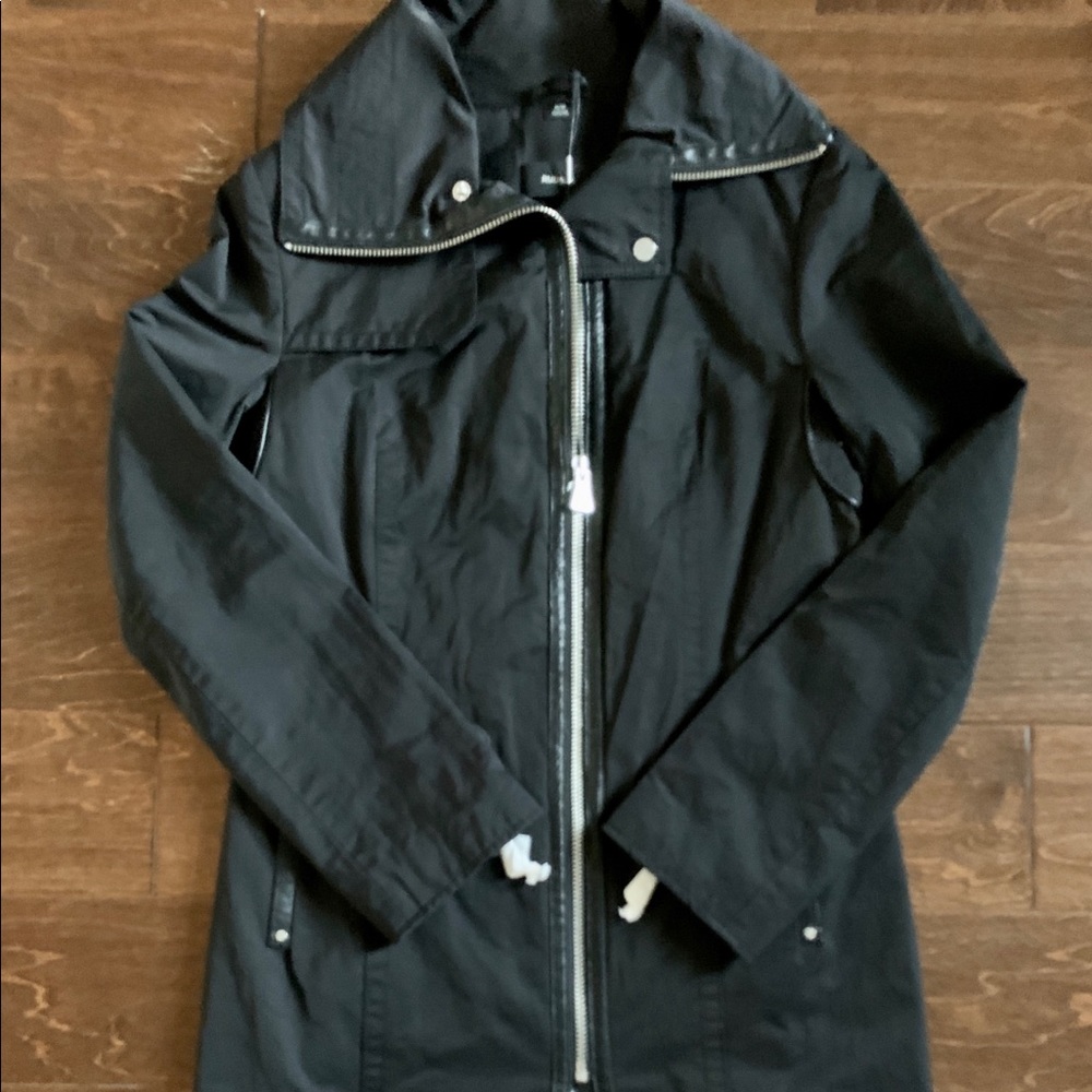 Rudsak Leather Trim Trench Coat Jacket